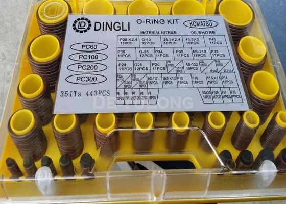 De Uitrusting van de het Hulpmiddelo-ring van  Hoge Prestaties, Hitachi/Metrische de O-ringsreeks van KOMATSU