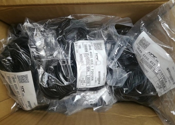 Rubber Hydraulische O-ringen/de O-rings Zwarte Kleur Op hoge temperatuur van Weerstandsjapan  FKM
